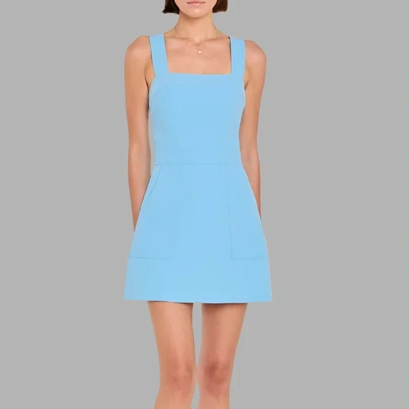 amanda uprichard ace dress blue Amanda Uprichard Chamberlain Dress in Baby Blue main image 1